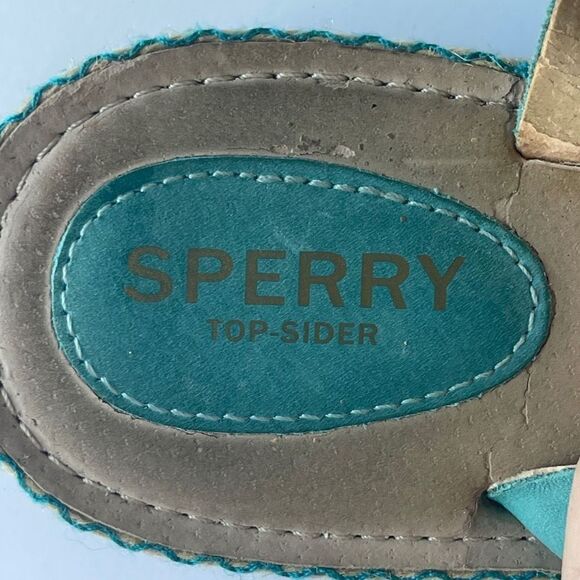 Sperry Teal Leather  Sandals - Picture 4 of 8